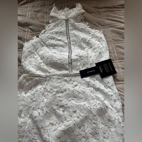 Lulu's Divine Destiny White Lace Midi Dress - Picture 5 of 11